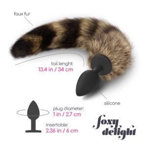 Zdjęcie produktu - Crushious Foxy Delight Silikonowy Korek Analny z Ogonkiem