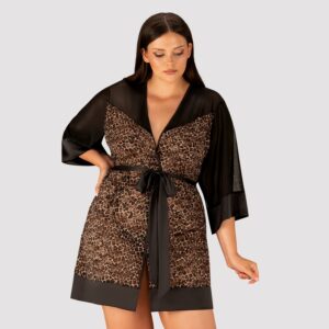 Zdjęcie produktu - Peniuar Queen Size Obsessive Allunes Peignoir Rozmiar 2XL/3XL