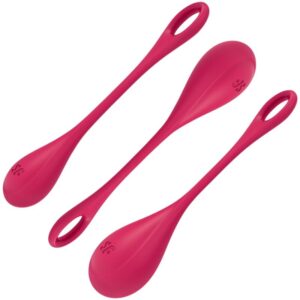 Zdjęcie produktu - Satisfyer Yoni Power 1 3-Częściowy Zestaw Kulek Czerwony