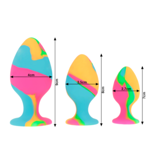Zdjęcie produktu - Korki Analne Multicolor Silicone Plug Set