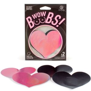 Zdjęcie produktu - Nakładki na Sutki W Kształcie Serca Secret Play Wow Boobs!