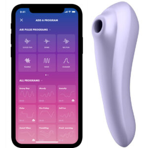 Zdjęcie produktu - Satisfyer Dual Love Wibrator z Aplikacją Liliowy