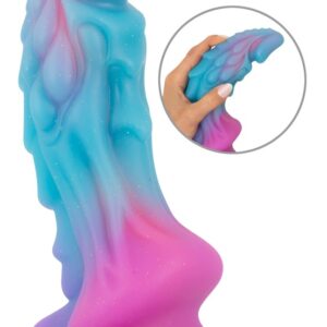 Beasty Cocks Mystic Dragon dildo 21 cm różnokolorowe z podstawką