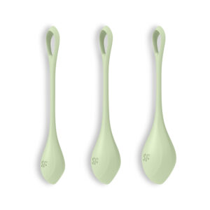 Zdjęcie produktu - Zestaw 3 kulek gejszy SATISFYER YONI POWER 2 kolor zielony