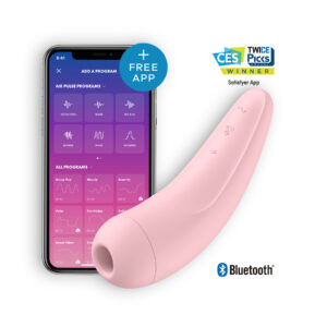 Zdjęcie produktu - Wibrator SATISFYER CURVY 2+ z aplikacją kolor różowy