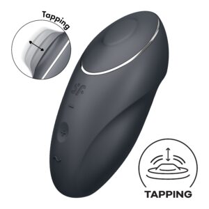 Zdjęcie produktu - Stymulator SATISFYER TAP & CLIMAX 1 kolor szary
